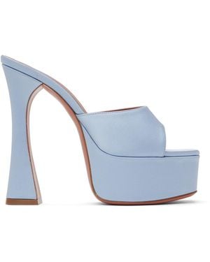 AMINA MUADDI Dalida Plateau 140 Heeled Sandals - Blue