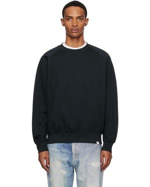 Norse Projects Marten Relaxed Raglan Light Sweatshirt - Black