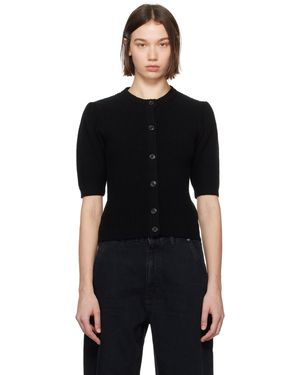 FRAME Cardigan Ajusté Noir