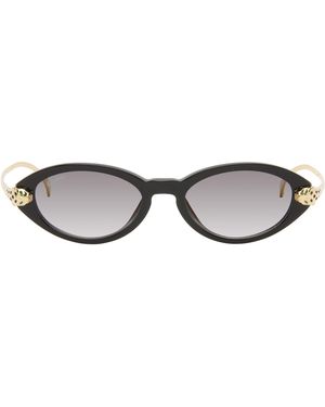Cartier 'Panthère De Sunglasses - Black