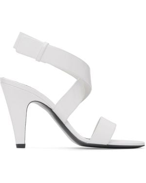 Alaïa Cone Heeled Sandals - White