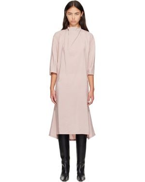 Lemaire Soft Collar Midi Dress - Pink