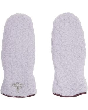 Vivienne Westwood Poodle Boa Mitts - White