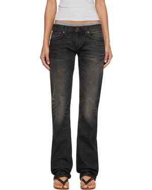 Raimundo Langlois Ssense Exclusive Slim Straight Jeans - Black