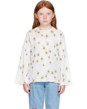Stella McCartney キッズ｜ホワイト Daisy 長袖Tシャツ