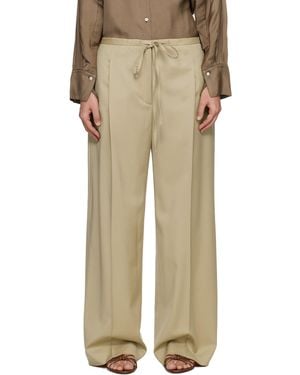Rohe Relaxed Drawstring Trousers - Natural
