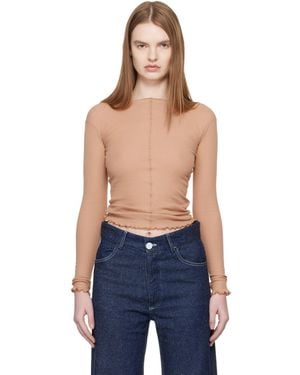 Baserange Tan Pama Long Sleeve T-Shirt - Blue