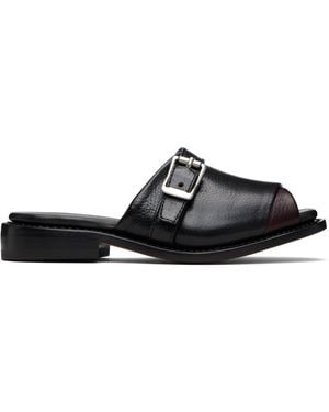 Our Legacy Burgundy Ginza Sandals - Black