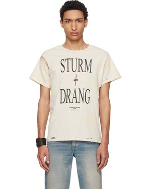HYACYN Off- Eet Stains Distressed 'Sturm Und Drang' T-Shirt - Multicolour