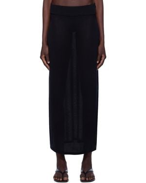 TOTEME Knit Maxi Skirt - Black