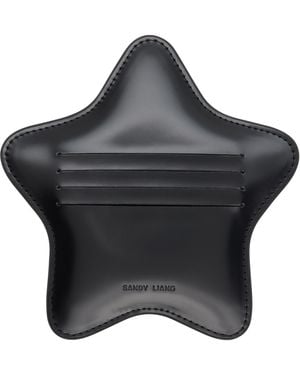Sandy Liang Star Card Holder - Black