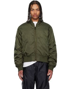 Moncler Genius Blouson Aviateur Neper Kaki Et Rembourré En Duvet - Vert
