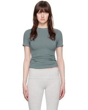 Skims ブルー Cotton Jersey Tシャツ - マルチカラー