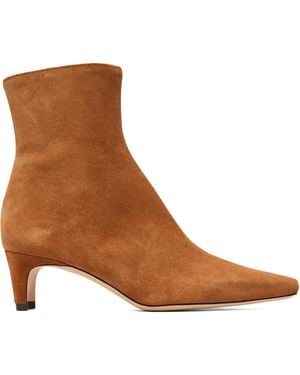 STAUD Wally Ankle Boots - Brown