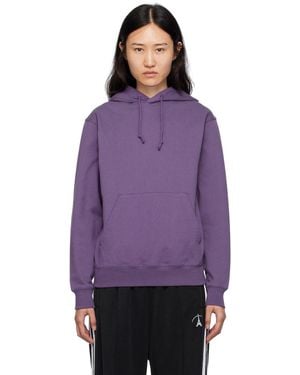 Stockholm Surfboard Club パープル ロゴプリント フーディ