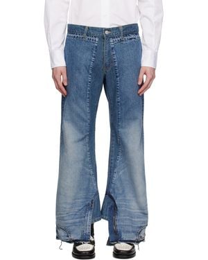 Junya Watanabe Levi's Edition Garment Treated W Name Jeans - Blue