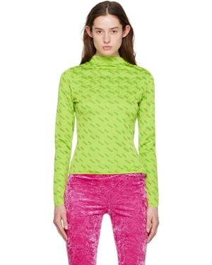 Versace Green La Greca Sweater