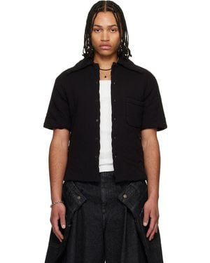 Lu'u Dan Wadded Shift Shirt - Black