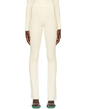 ANDREADAMO Andreādamo Off- Cut-out Trousers - Natural