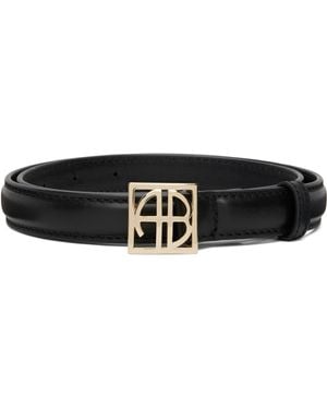 Anine Bing Monogram Belt - Black