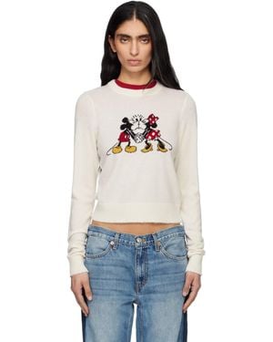 RE/DONE Cashmere 'Mickey Mouse' Jumper - Black