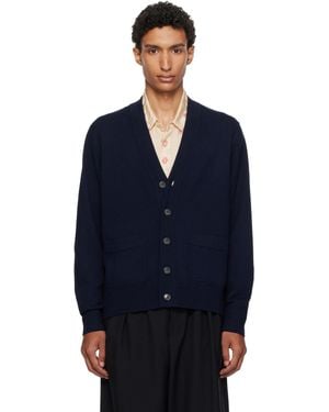 Dries Van Noten Wool Cardigan - Blue