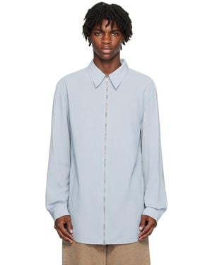 Acne Studios ブルー ジッパー シャツ