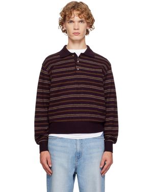 DUNST Collared Striped Polo