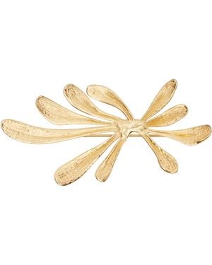 Dries Van Noten Floral Pin - Black