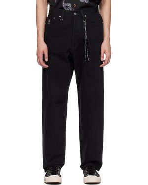 MASTERMIND WORLD Layered Jeans - Black