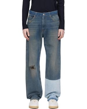 MM6 by Maison Martin Margiela ブルー ファイブポケット ジーンズ - ブラック