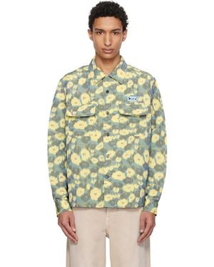 Marni Linen Blend Blurry Floral Print Shirt - Multicolour