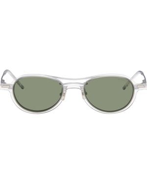 Maison Kitsuné A. Society Edition Hikari Clip-On Sunglasses - Green