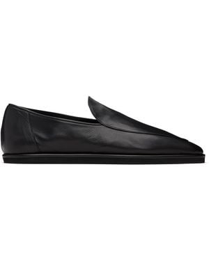 AURALEE Soft Leather Loafers - Black