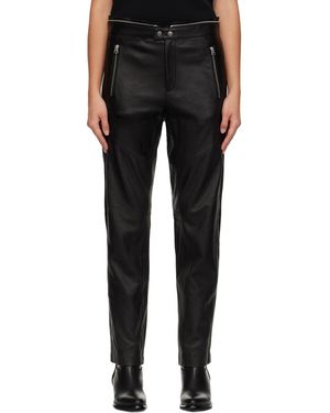 Rag & Bone Sedona Moto Leather Pants - Black