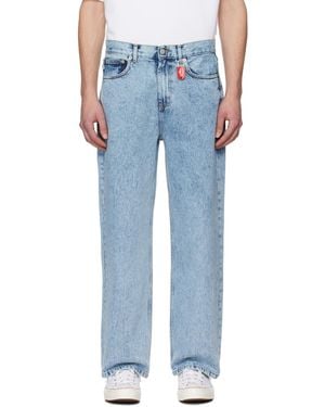 Fiorucci Angels Patch Jeans - Blue