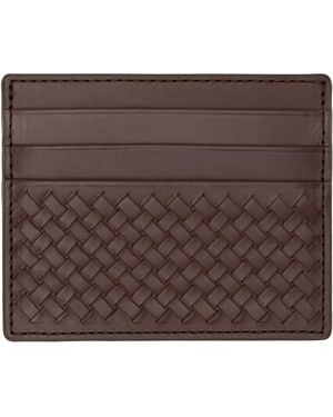 Dragon Diffusion Interlaced Card Holder - Brown