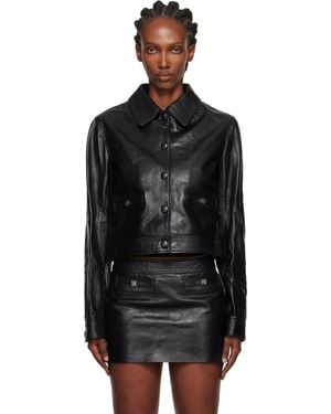 Amiri Ma Leather Jacket - Black