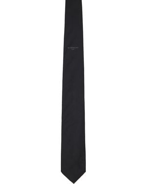 Givenchy Paris Silk Jacquard Tie - Black