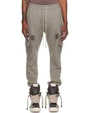 Rick Owens Taupe Tower Mastodon Cargo Trousers - Natural