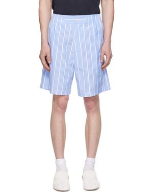 Jacquemus ホワイト＆ブルー La Croisière 'The Aloe' ショートパンツ