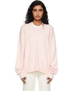 Skims 'Sweater Knits' Pullover V Neck Jumper - Pink