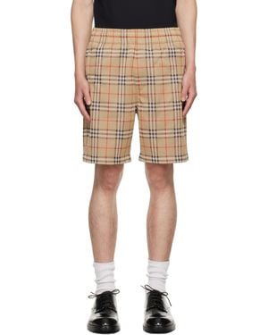 Burberry Check Shorts - Black