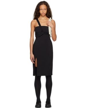 Hyein Seo Strap Midi Dress - Black