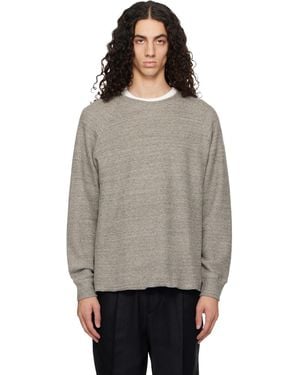 Lady White Co. Raglan Thermal Sweatshirt - Black