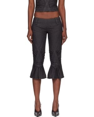 Miss Sixty Knwls Edition Slit Flare Shorts - Black