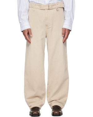 WOOYOUNGMI Belted Jeans - Natural