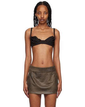 Maximilian Davis Soutien-Gorge Sade Brun - Noir