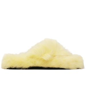 Acne Studios Shearling Sandals - Black