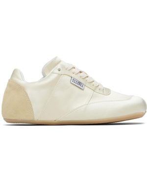 MM6 by Maison Margiela Satin Factory Trainers - Black